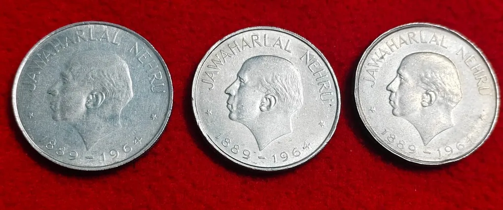 1 Rupee Jawaharlal Nehru 1889-1964 Year 1964 Each Coin Price 350