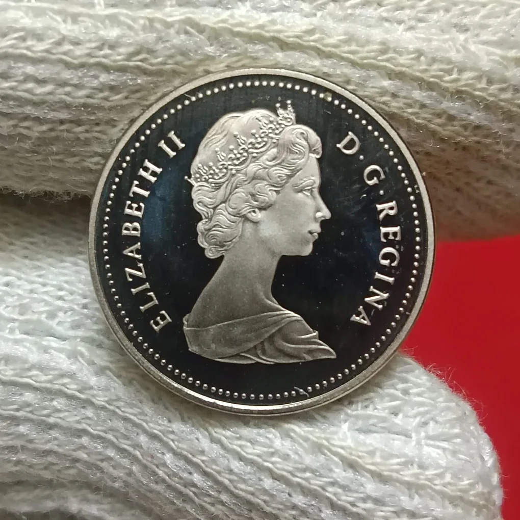 Elizabeth II DG Regina 5 Cents Proof Coin 1983 Year Royal Canadian Mint