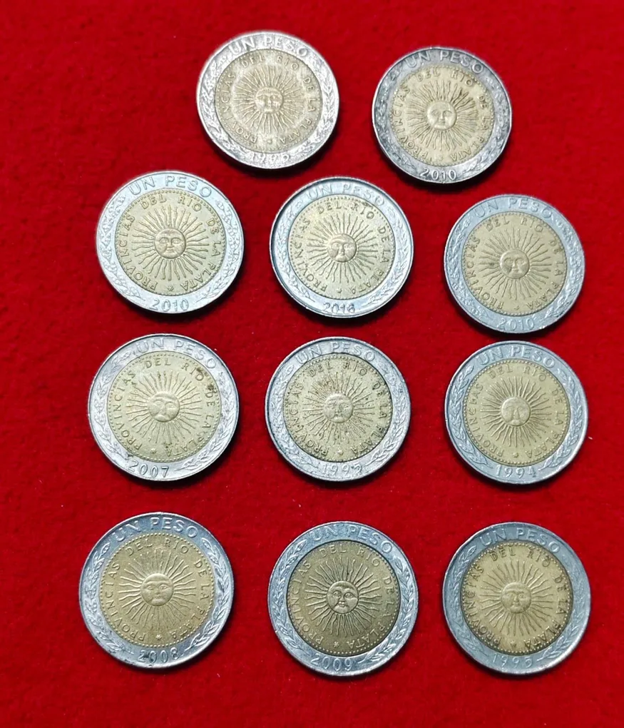 Argentina UN Pesos Coin Each Coin Orice 140