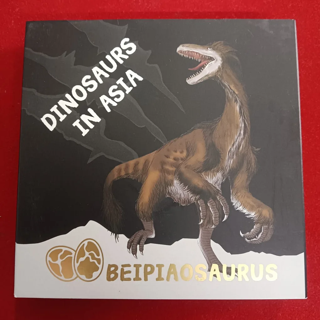 Dinosaurs In Asia Beipiaosaurus Elizabeth 20 Cents Samoa Proof Coin 2022 Year