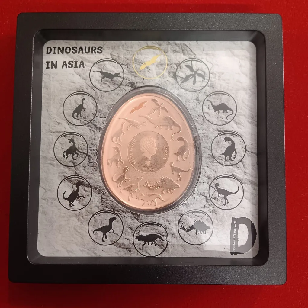 Dinosaurs In Asia Dsungaripterus WEII Elizabeth 20 Cents Samoa Proof Coin 2022 Year