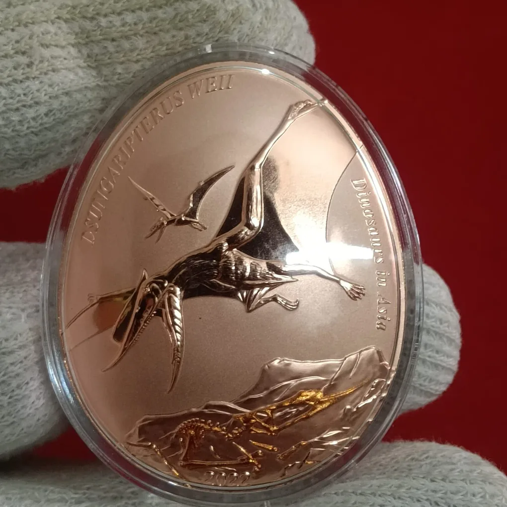Dinosaurs In Asia Dsungaripterus WEII Elizabeth 20 Cents Samoa Proof Coin 2022 Year