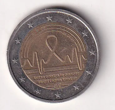 Belgium 2 Euros 2024 - Philippe Cancer Rare Bimetallic Commemorative Coin #E-339