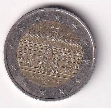 Germany 2 Euro (2020) Rare Bimetallic Commemorative Coin #E-328