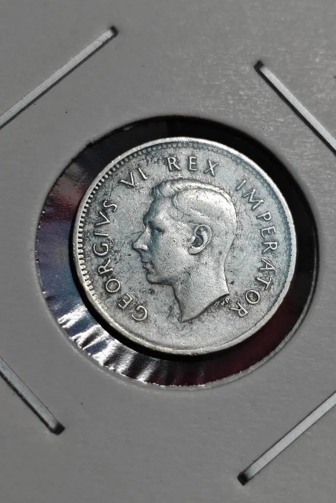South Africa 3 Pence - George VI Rex 1941