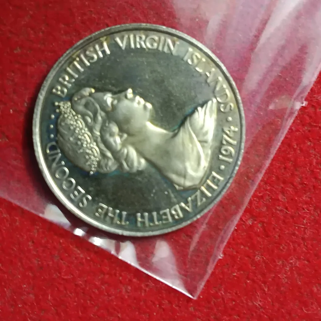 Elizabeth The Second Islands 5 Cent 1974 Proof Coin