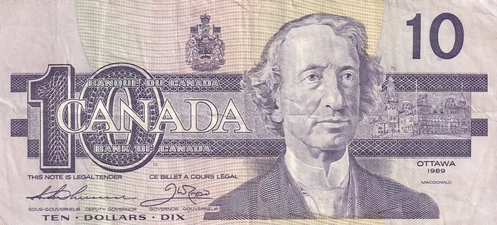 Canada 10 Dollars Rare Note #B2
