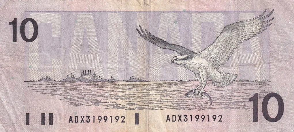 Canada 10 Dollars Rare Note #B2