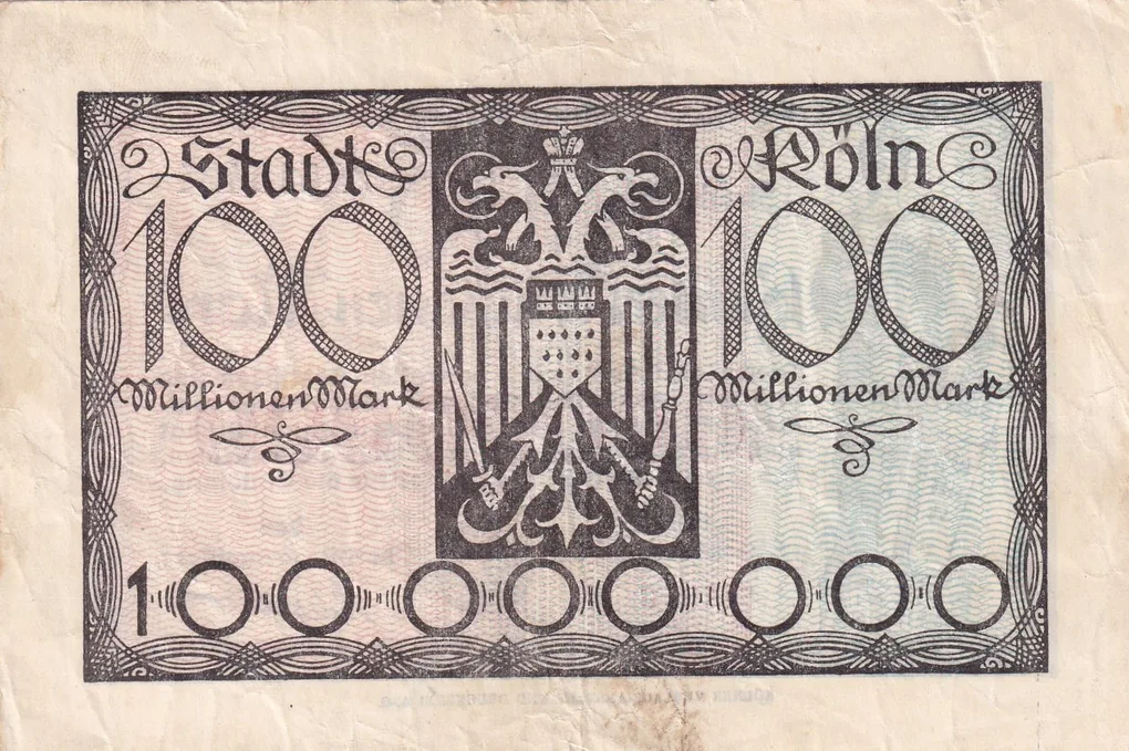 German 100 000 000 Mark (1923) Old Issue Rare Note #B2