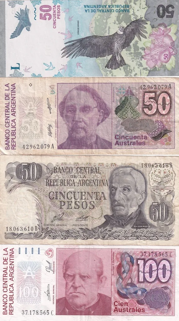 Argentina 16 Different (16 Pcs) Note Set #!2