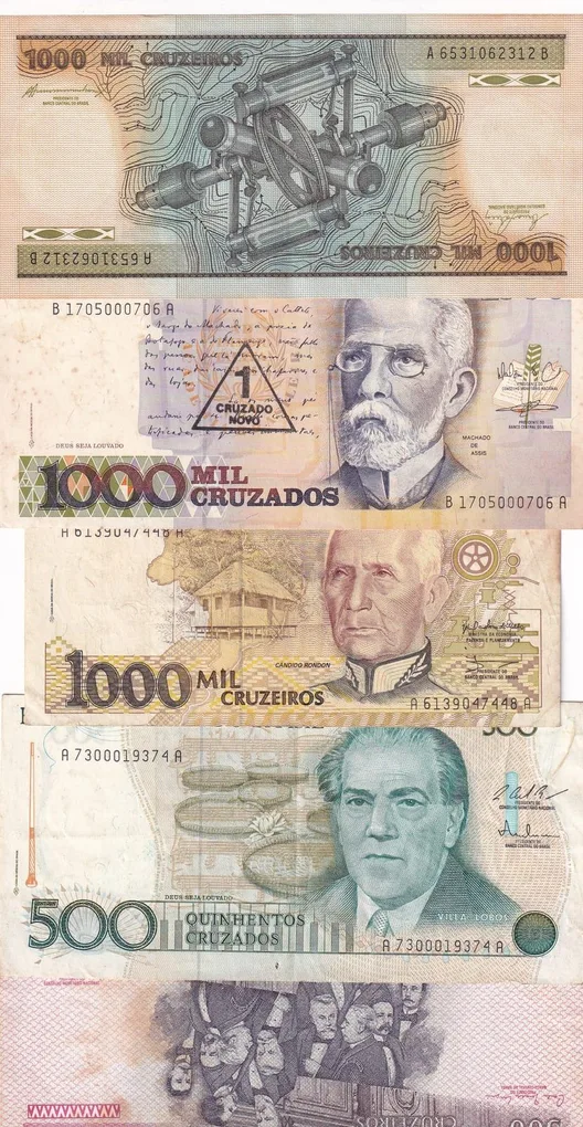 Brazil 15 Different (15 Pcs) Note Set #!5