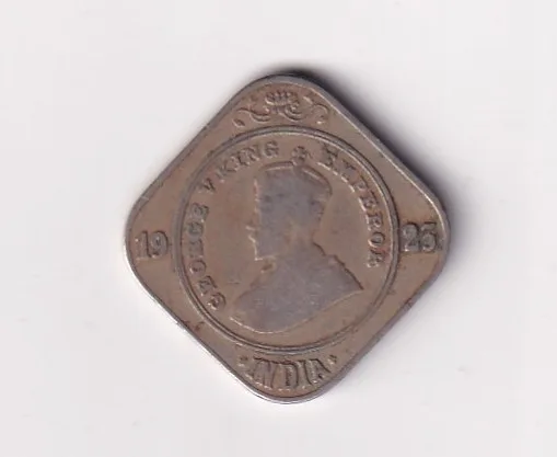2 Anna 1923 George V Bombay Mint Rare Coin #K-21
