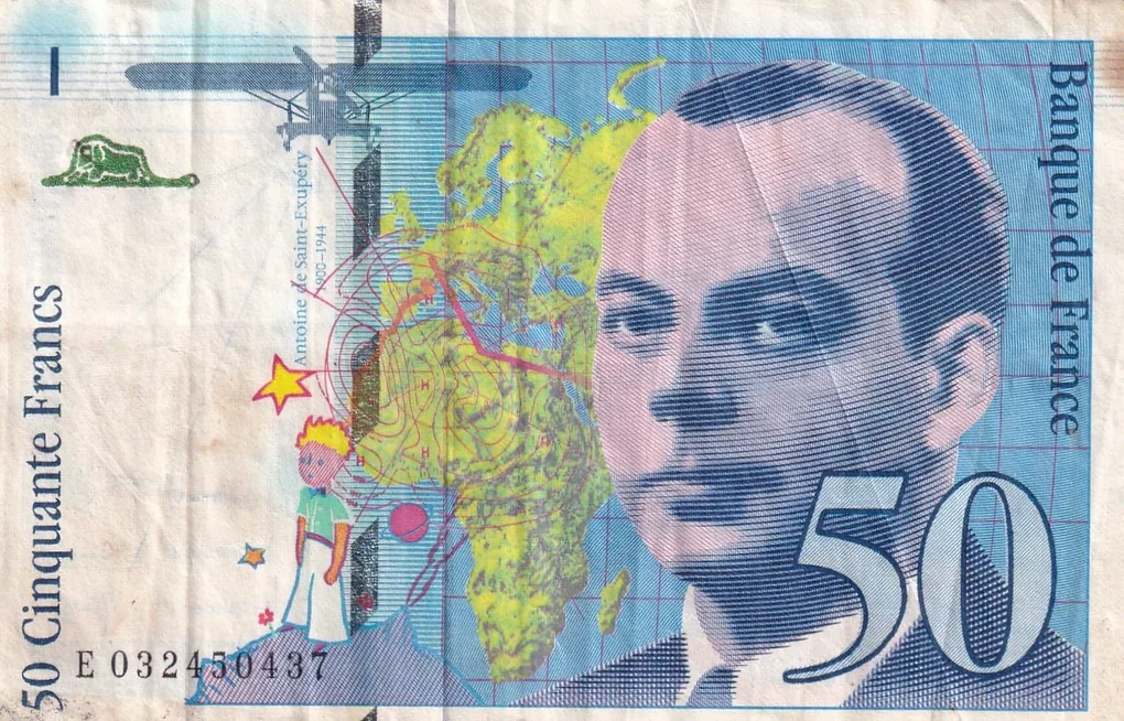 France 50 Francs - Saint-Exupéry Rare Note #B2