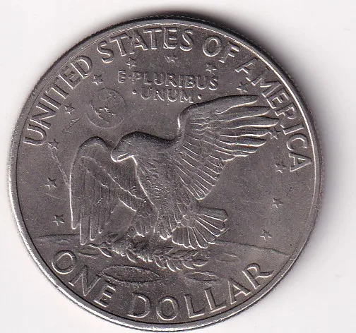 United States 1 Dollar "Eisenhower Dollar" 1972 Rare Coin #K-40