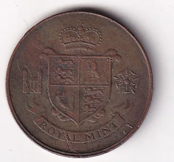 1980 Great Britain Planchet Trial Rare Coin #K-102