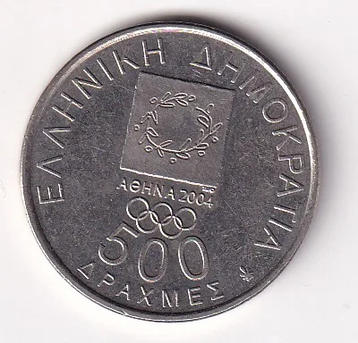 Greece 500 Drachmes 2000 Olympic gold Rare Commemorative Medal #K-103