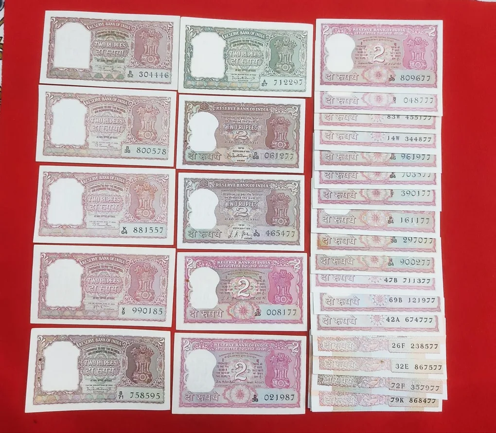 Two Rupee Signature Set B1 to B36 - Rare GEM UNC Condition