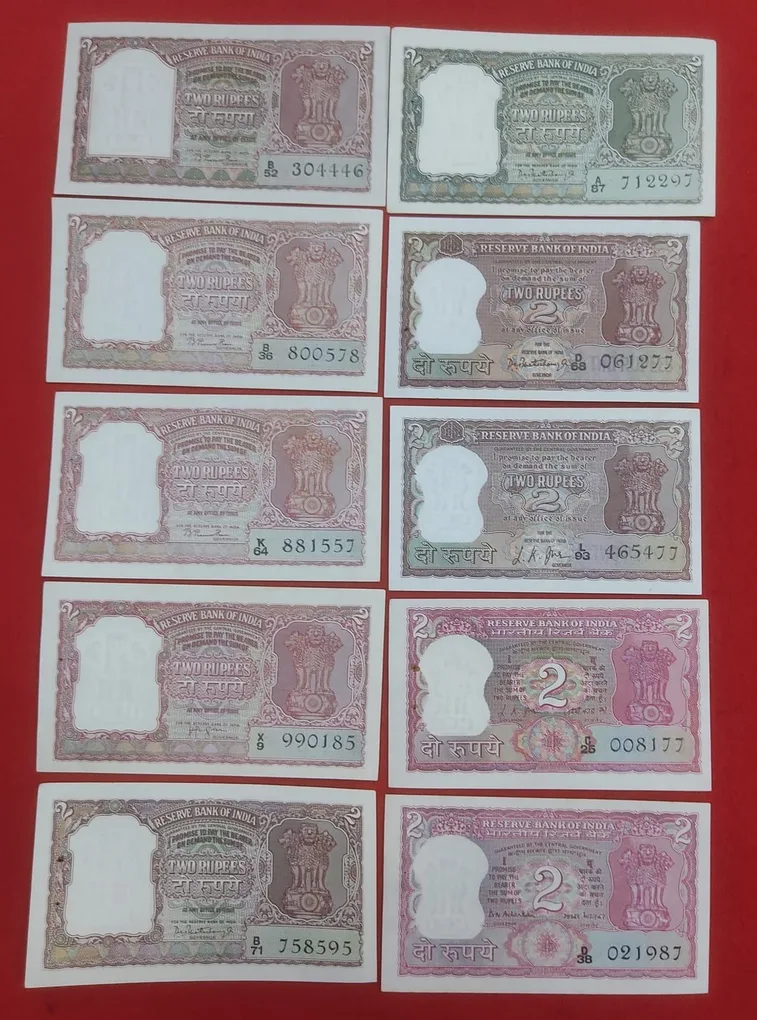 Two Rupee Signature Set B1 to B36 - Rare GEM UNC Condition