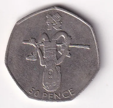 United Kingdom 50 Pence - Elizabeth II 2011 Rare Commemorative Coin#k-127