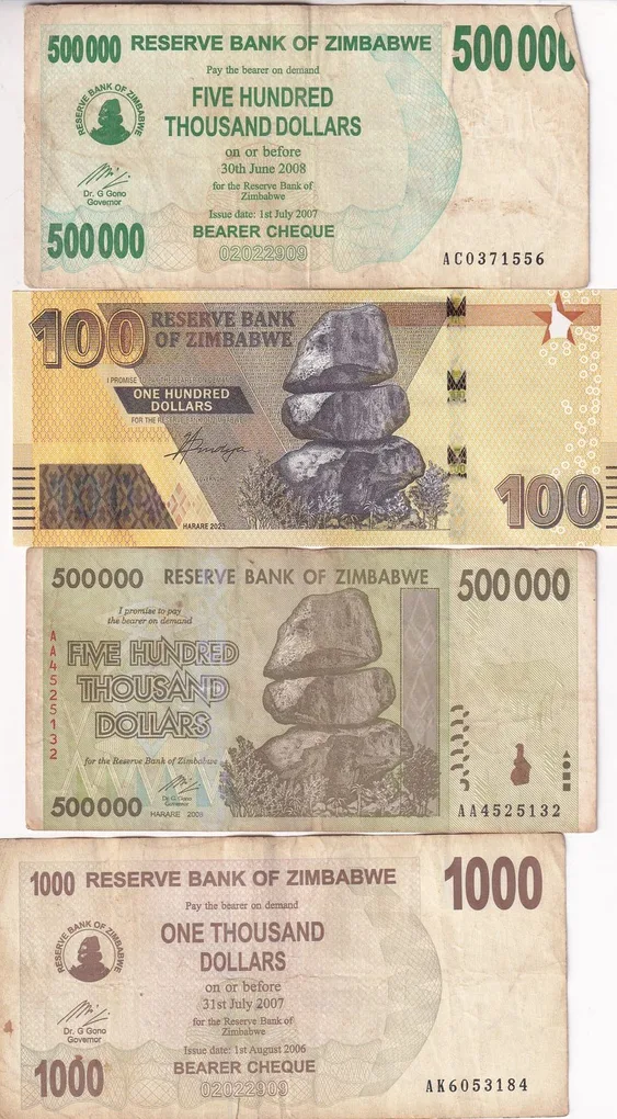 20 Different Zimbabwe Note Set