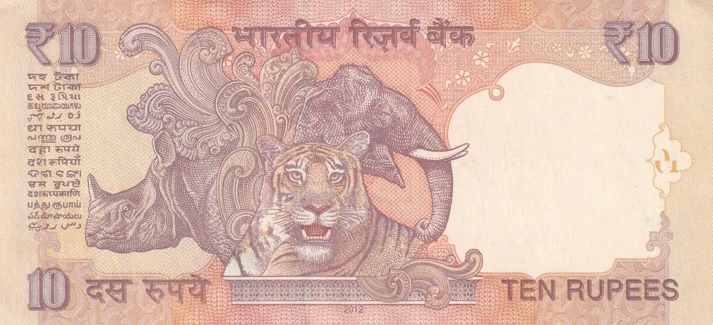 500500 Fancy Number 10 Rupees Rare UNC Note
