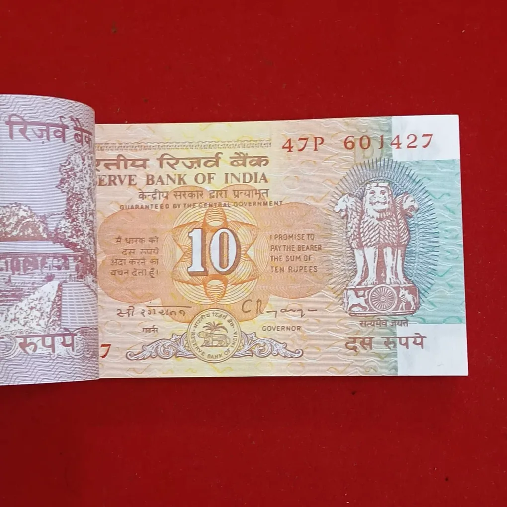 Ten Rs Shalimar Rare Full Bundle Governor C Rangarajan Reserve Bank of India 601401