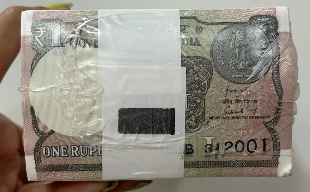 One Rupees 2019 Governor Subhash GARG Rare Sealed Pack RIM