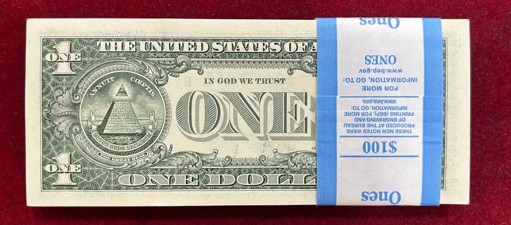 Rare USA One Dollar GEM UNC Serial Packet of United State of America Bundle 100 Notes Packed