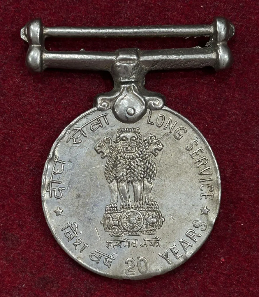 20 Years Long Service Indian Army Medal Commemorative Medal #K-4