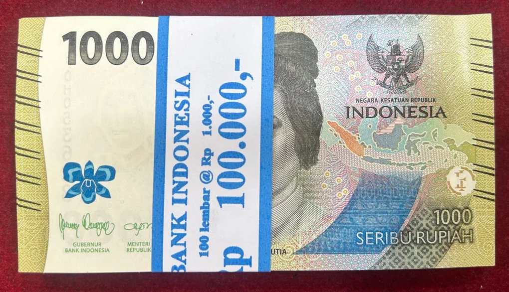 Indonesia 1000 Rupiah GEM UNC (100 Note) Non-Serial Packet
