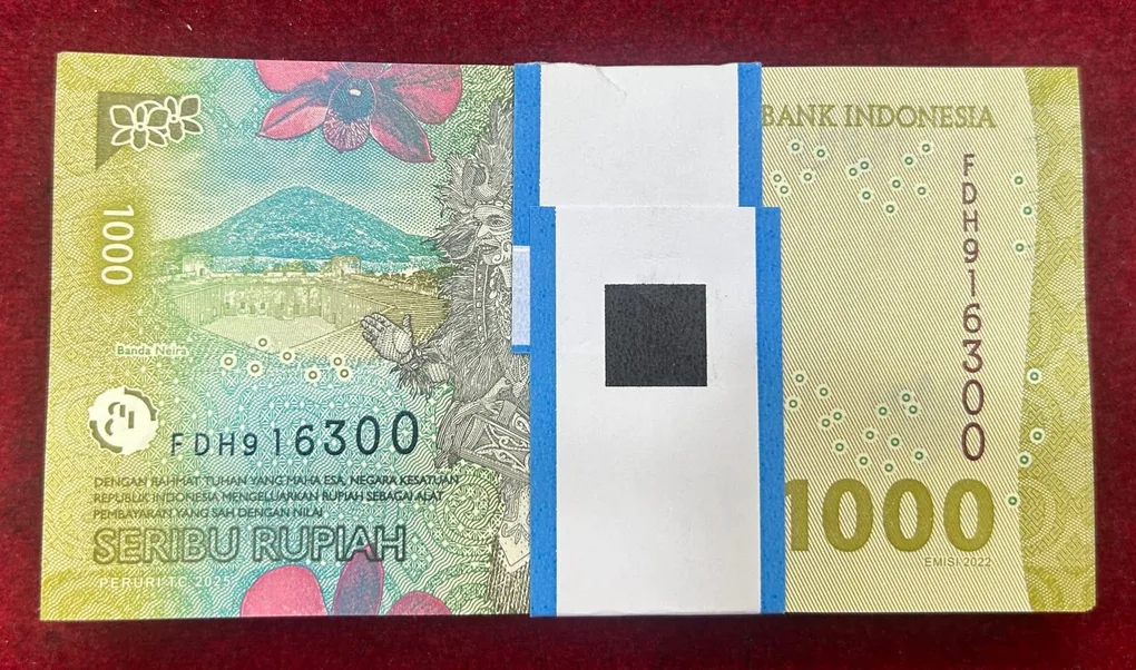 Indonesia 1000 Rupiah GEM UNC (100 Note) Non-Serial Packet