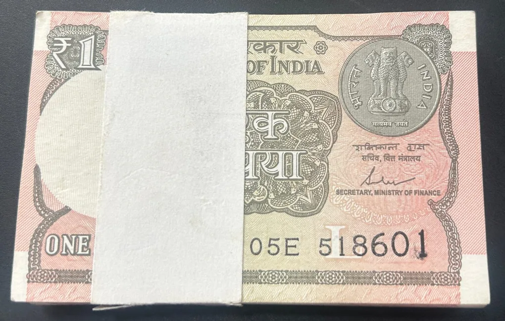 1 Rupees 2017 Governor Shaktikant DAS Rare (99 Note) Serial Packet