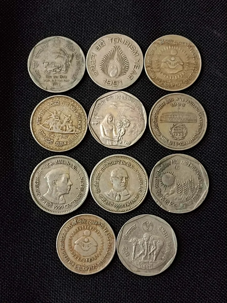 Republic India Denominaton 1 ₹ 11 different variety Metal copper nickel Same and similar piece available
