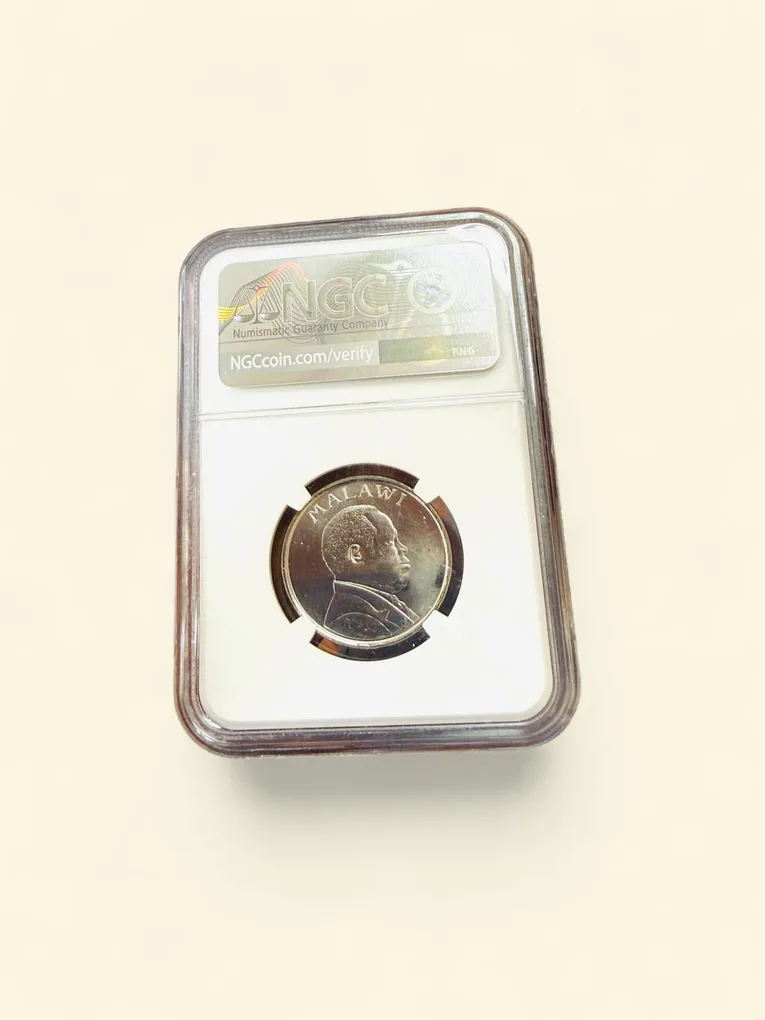 Malawi Country 1996 Year 20 Tambala Malawi NGC Graded Unique and Rare