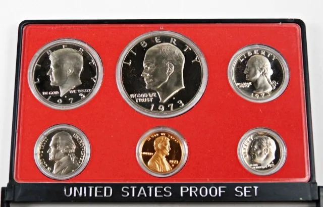 1973 United States Series Proof (6) Coins Set