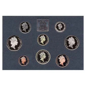 1986 United Kingdom The Royal Mint Queen Elizabeth II Annual Proof 8 Coin Set Rare Beautiful