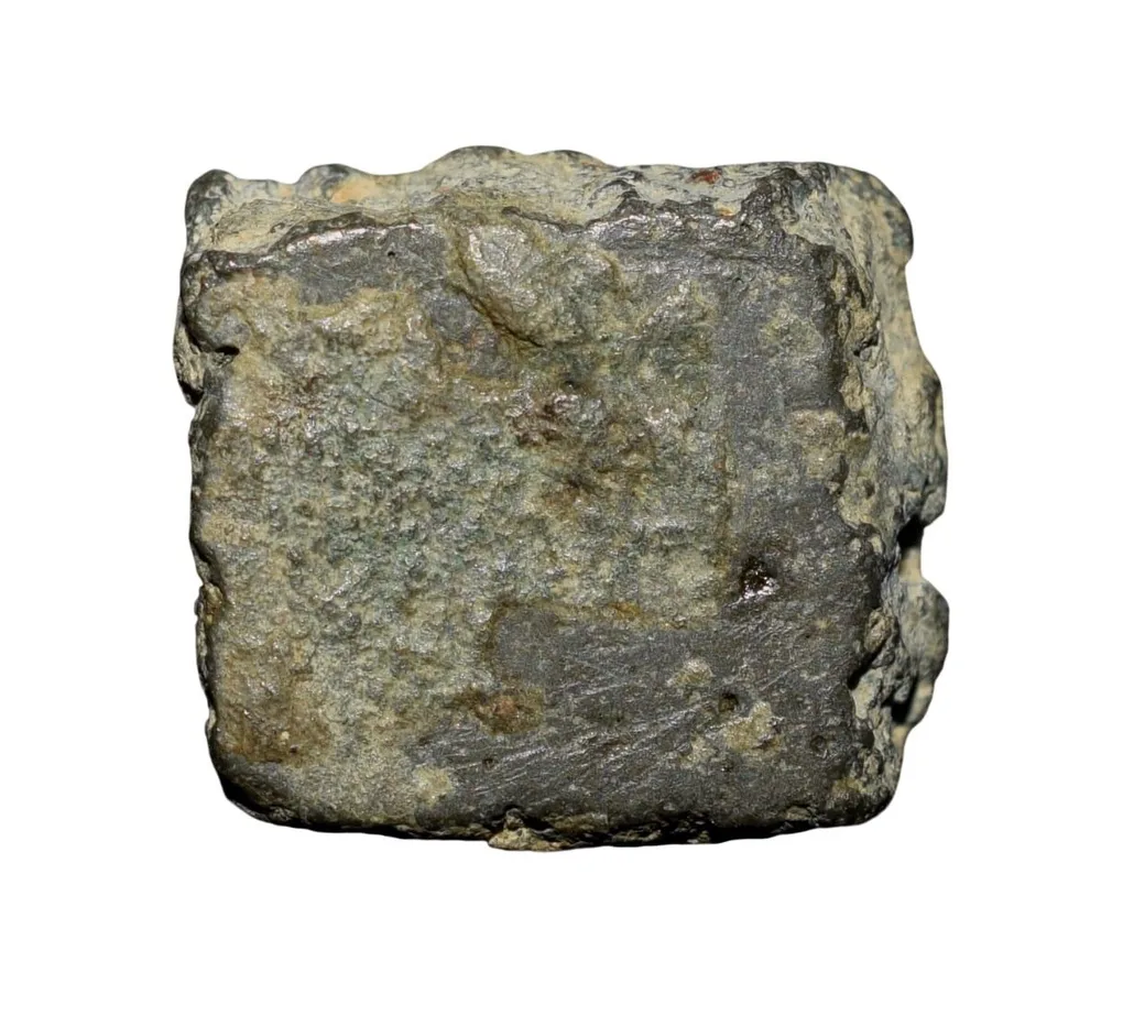 Copper Coin of Pre-Satavahana(2nd Cen. BC) from Vidarbha(Paoni) with 6-Armed Symbol & Swastik