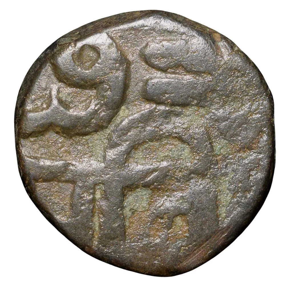 Copper Paisa of Chhatrapati series (17th Cen. AD) of Maratha Confederacy Scarce