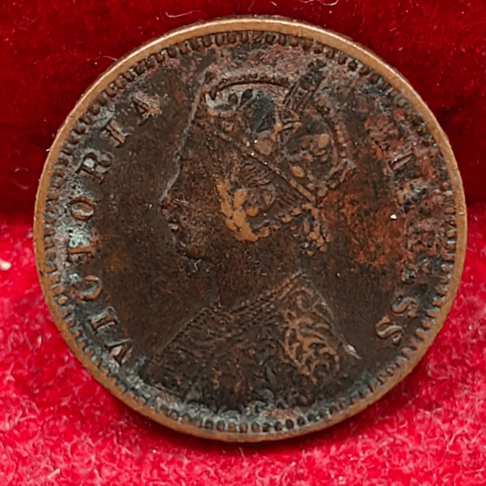 British-India 1⁄12 Anna - 1897 Victoria Rare Coin#C-135