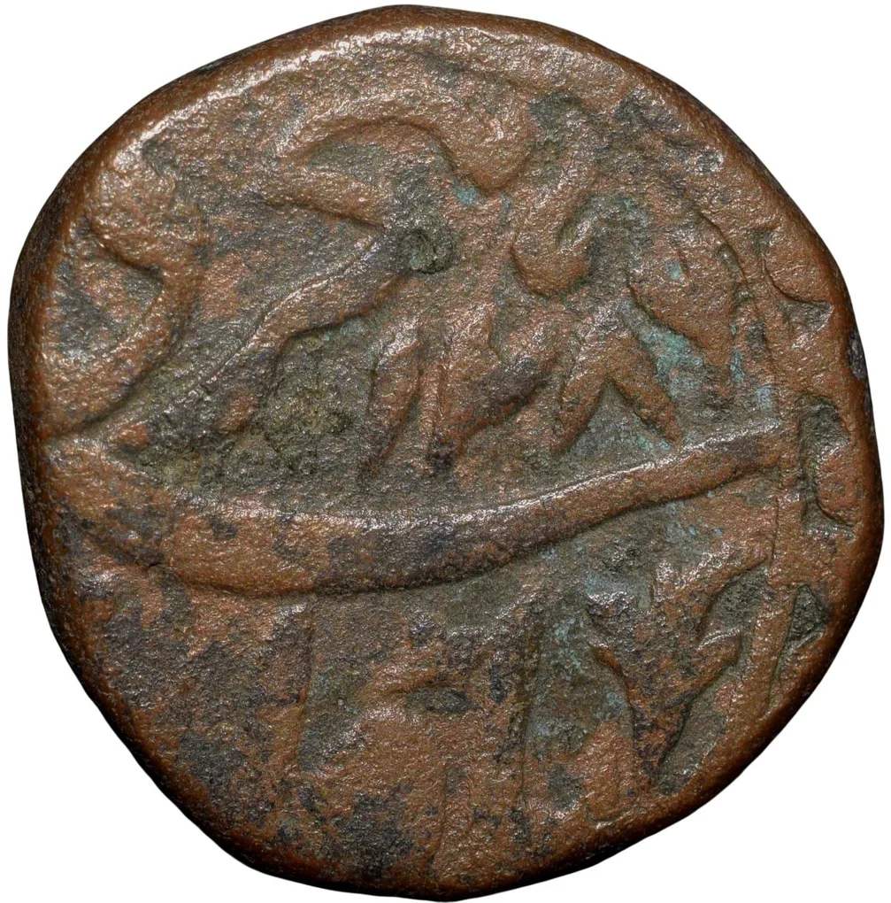 Copper 1/4 Anna of Sikander Jahan Begam(AD1868-1901) Dated AH1286 Scarce KM Y4.4 Scarce