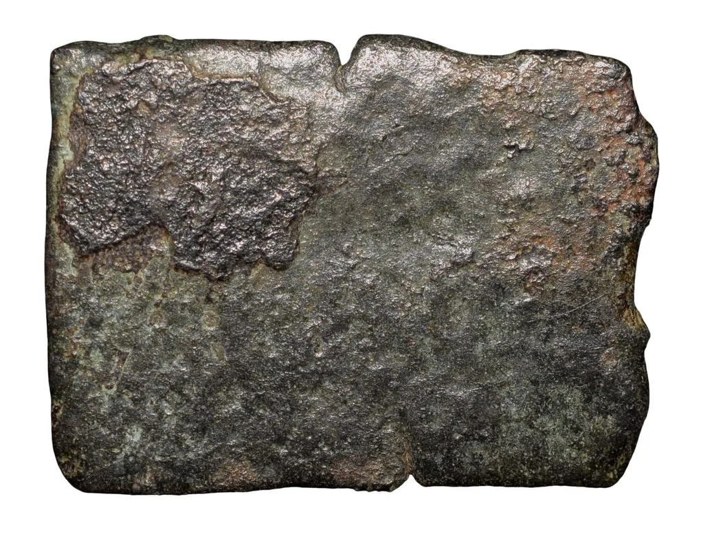 Copper Coin of Sangam Age - Malayamans Kingdom (3rd Cen. BC - 3rd Cen. AD) with Horse standing facing right