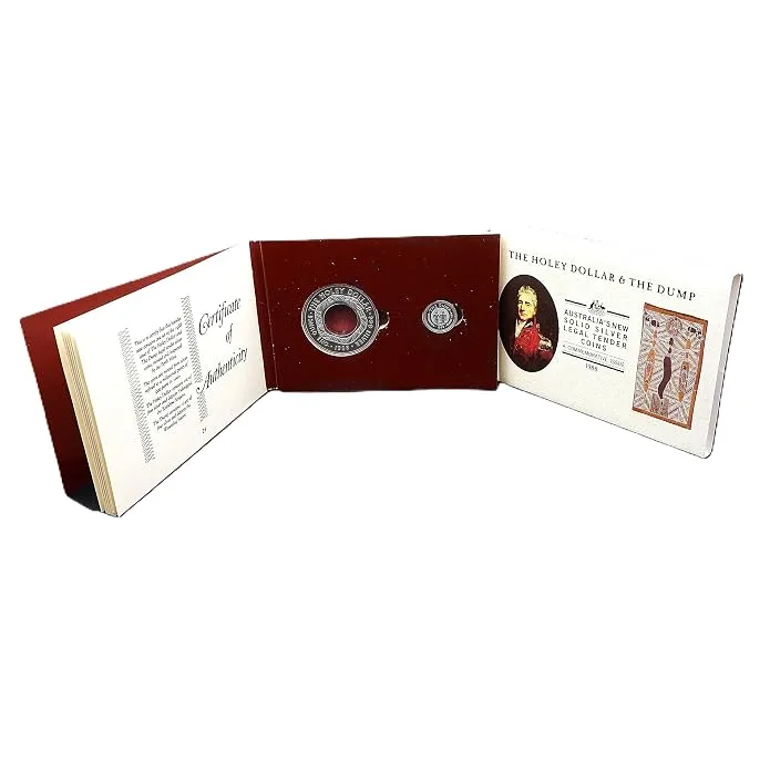 The Holey Dollar & the DUMP 1988 Australia ( 2 Silver Coin Set) the Perth Mint Rare