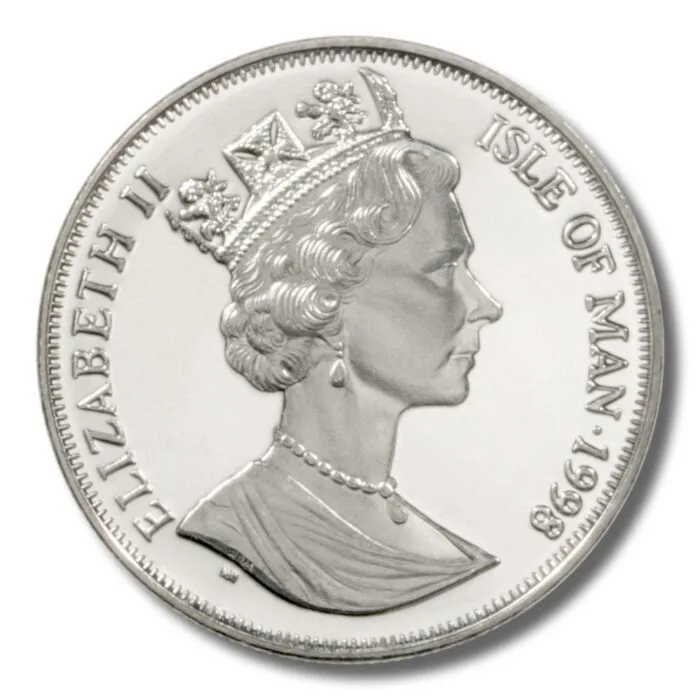 Isle of Man Marine Life 1998 1 Crown - Elizabeth II International Year Of the Ocean Rare Coin Set with Beautiful Folder