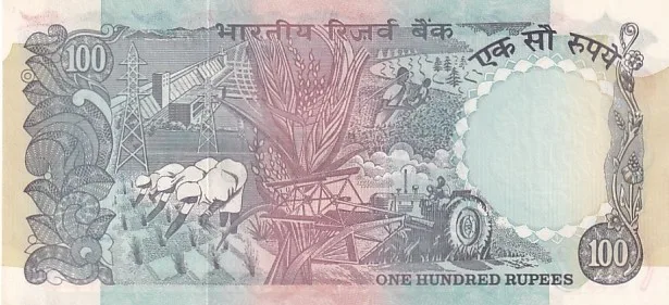 Agriculture Issue Manmohan singh Signature Unc 100 Rupees Note