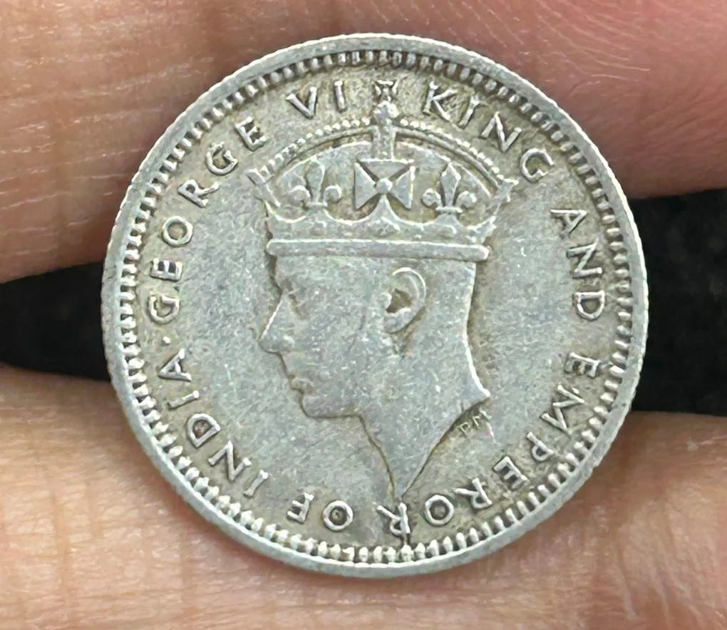 British Malaysia › Malaya 5 Cents 1941 - George VI Rare Silver Coin #S-67