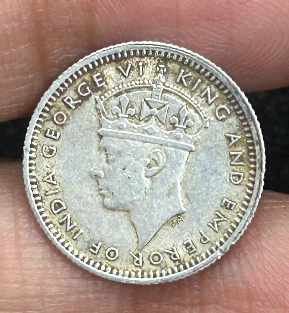 British Malaysia › Malaya 5 Cents 1941 - George VI Rare Silver Coin #S-68