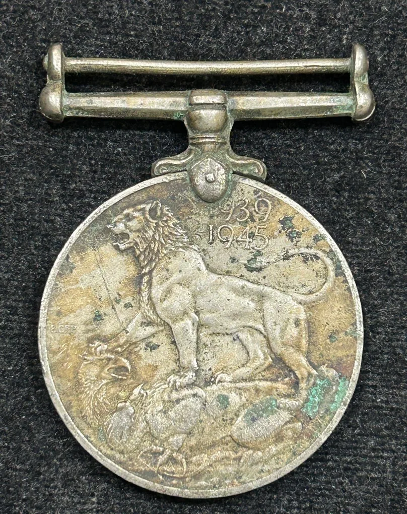 India 1939-1945 George VI Rare Named Medal#S-73