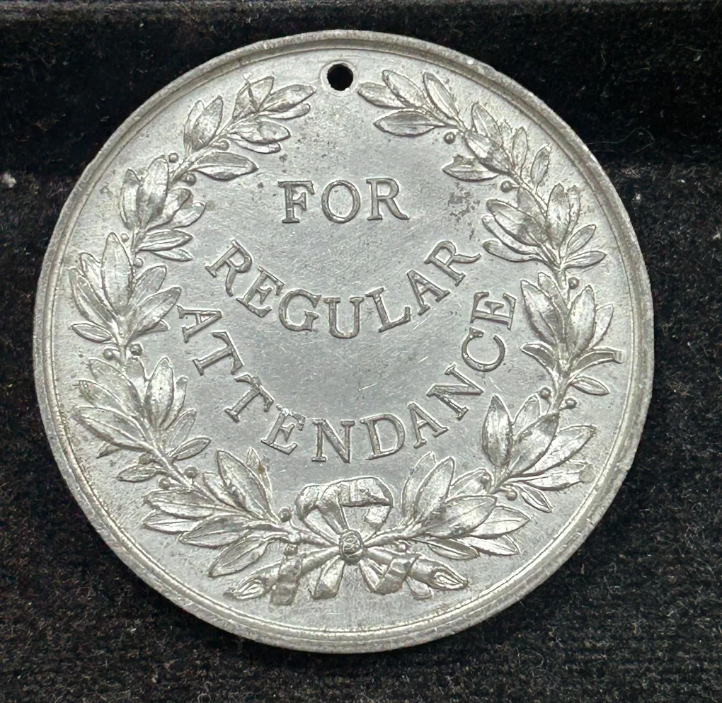 Feed My Lambs : For Regular Attendance Rare Medal#S-82