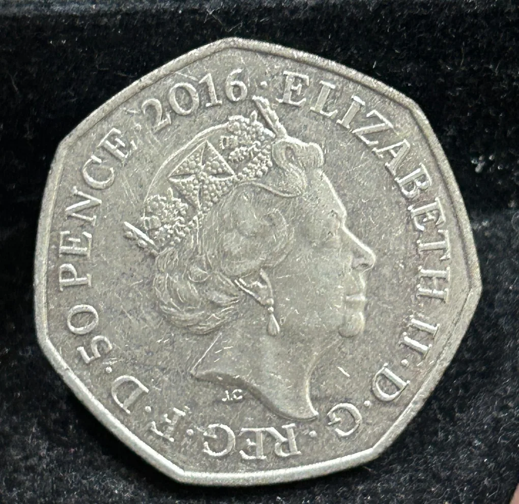 United Kingdom 50 Pence - Elizabeth II(Beatrix Potter) 1866-1943 Rare Coin With Cover#S-85