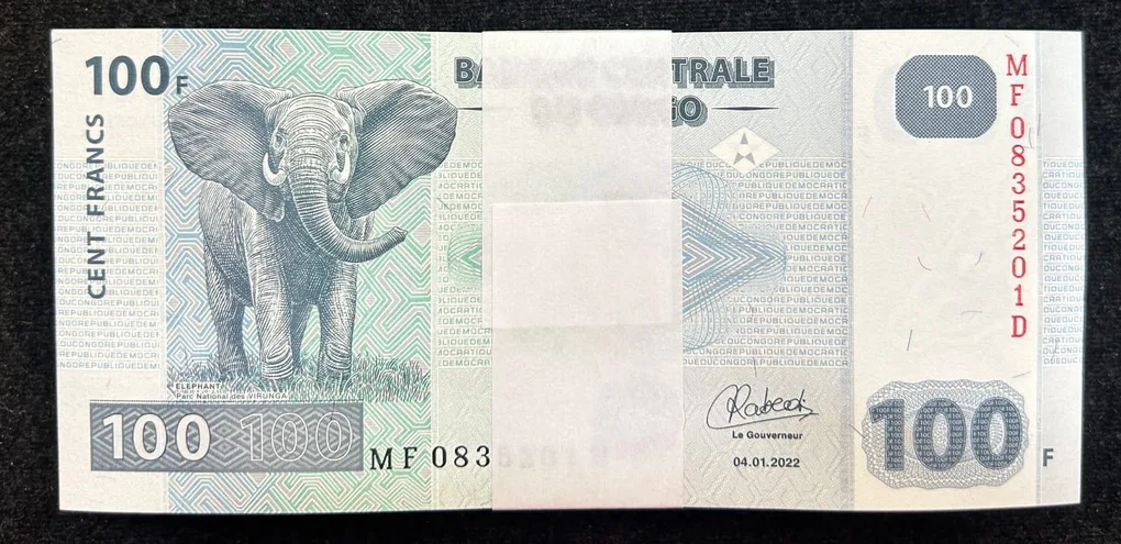 Congo 100 Francs Rare Gem 💎 UNC Serial Packet